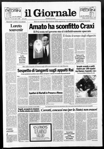 Il giornale : quotidiano del mattino